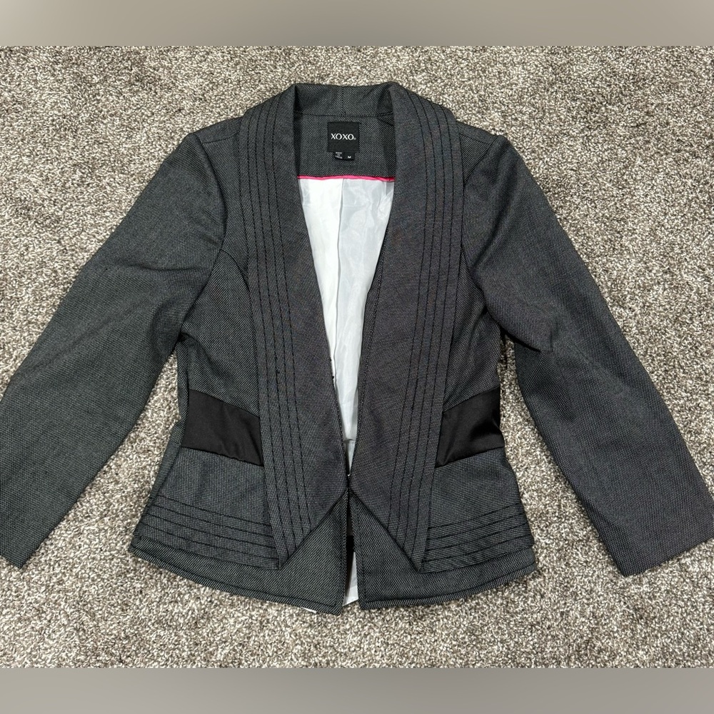 XOXO Cropped Blazer Jacket